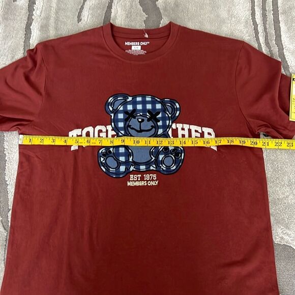 Members Only Men's Embroidered Teddy BearT-shirt size L - Picture 7 of 7